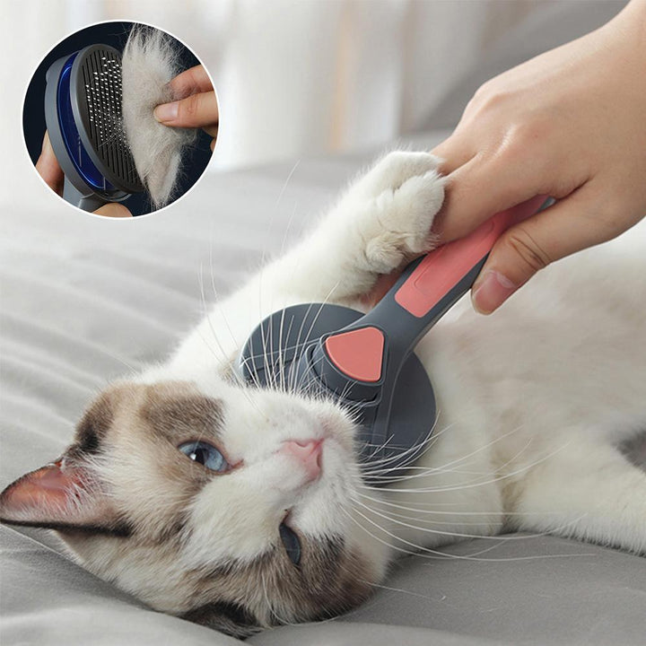 Elago Self Cleaning Slicker Brush For Dogs And Cats Pet Grooming Dematting Brush