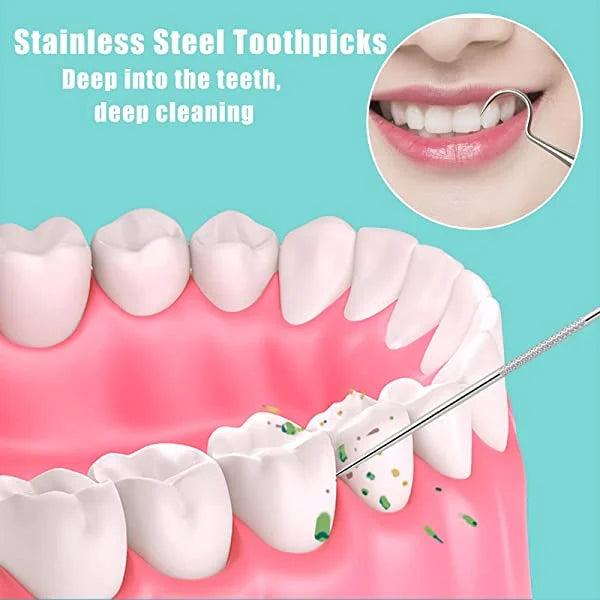 🎁Summer hot sale 🎁Stainless Steel Toothpick Set 7pcs