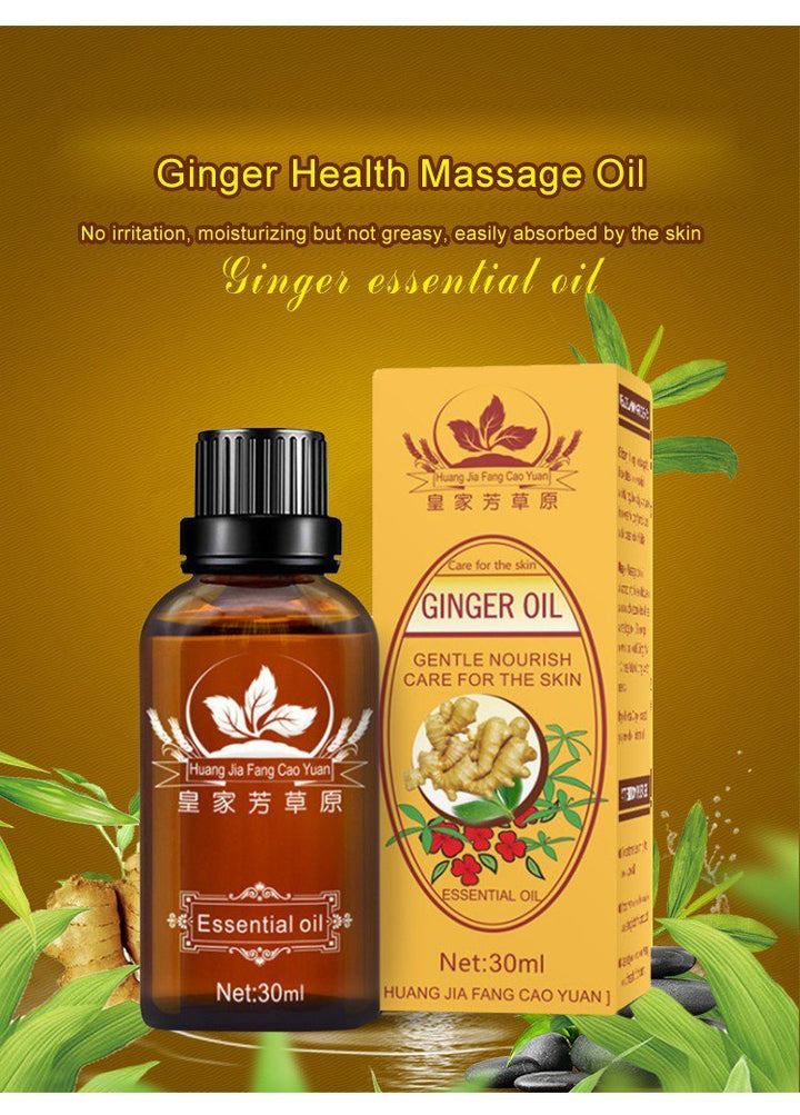 Massage Open Back Foot Bath Beauty Ginger Essential Oil Package