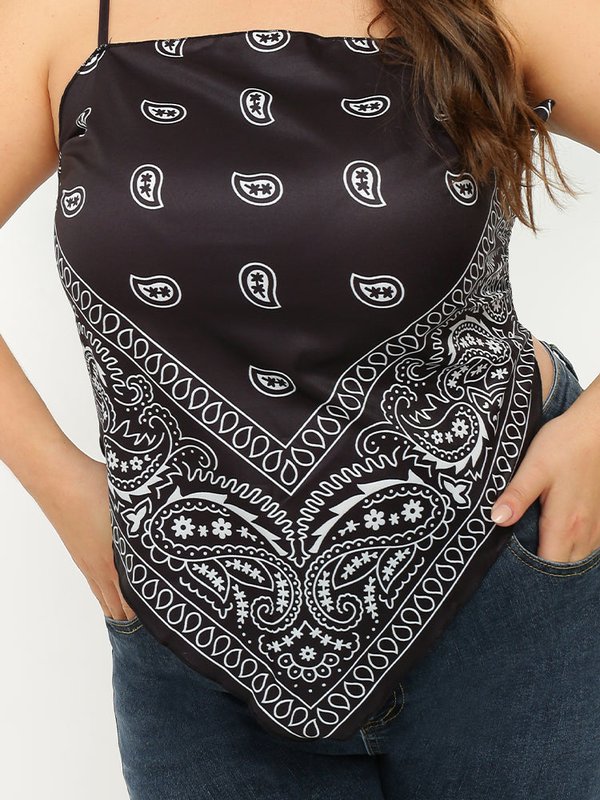 Paisley Print Bandana Tube Top