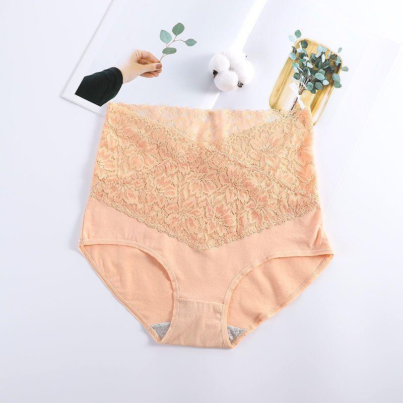 High Waist Underwear Women Cotton Lace Panties