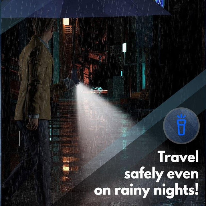 Windproof LED Sun Rain Umbrella