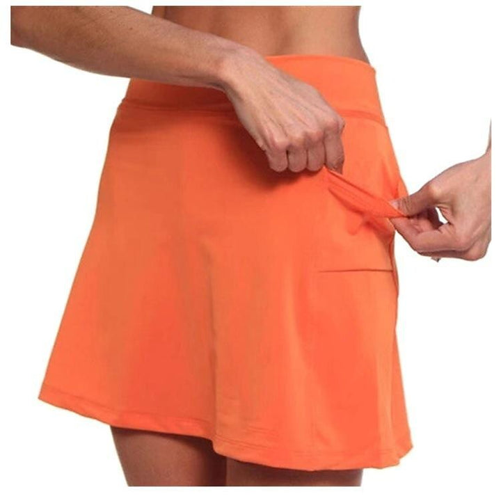 Women s Solid Color Mid waist Athletic Bottoms With Side Pocket 2 In 1 Liner Breathable Quick Dry Plus Size