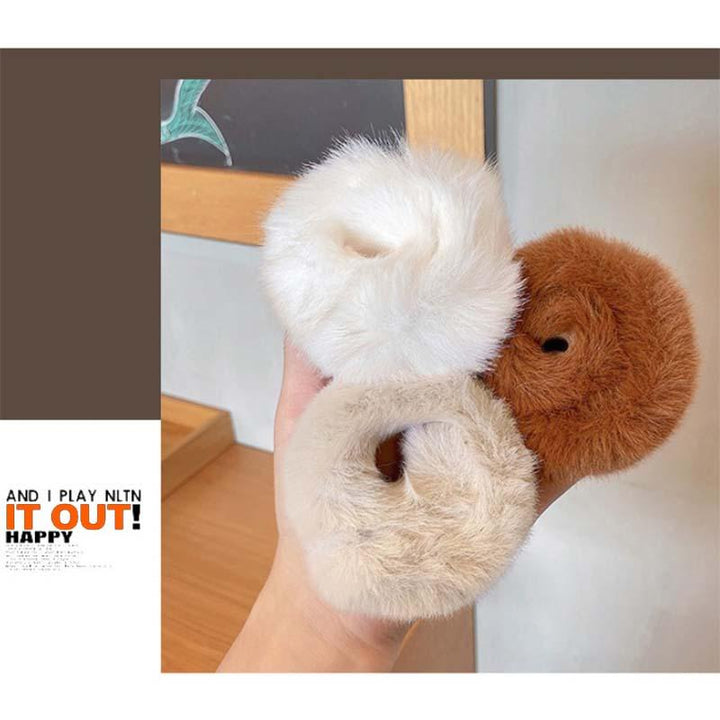 Winter Furry Bracelet Hair Accessories