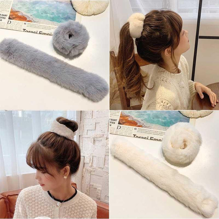 Winter Furry Bracelet Hair Accessories