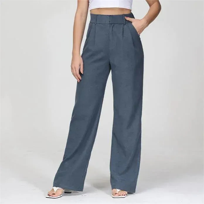 WOMENS EFFORTLESS TAILORED WIDE LEG PANTS