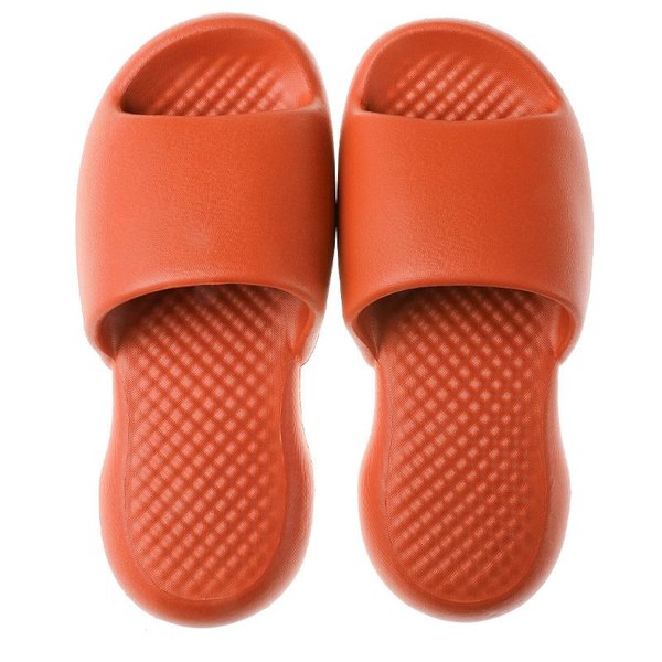 Non slip wear resistant thick soled super soft slippers