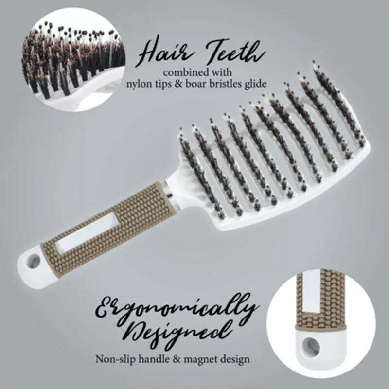 Detangler Bristle Nylon Hairbrush 🔥BUY 1 GET 1 FREE LAST DAY🔥