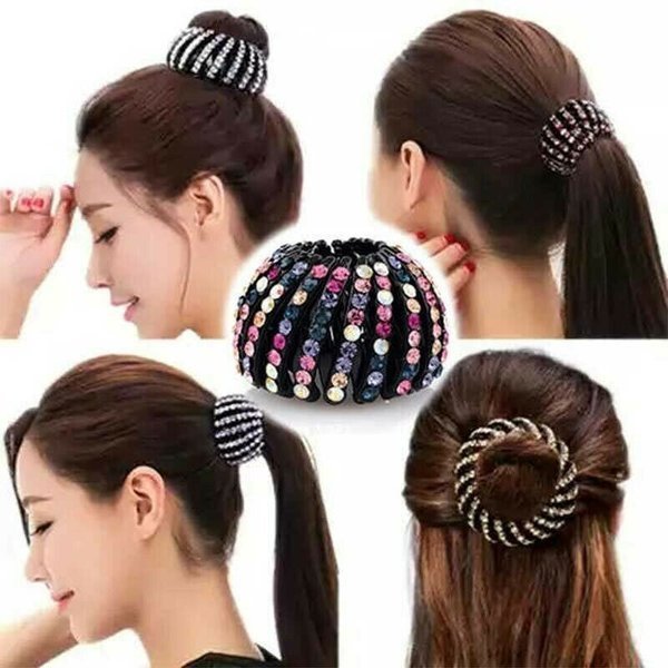 Rhinestone Birds Nest Hairpin