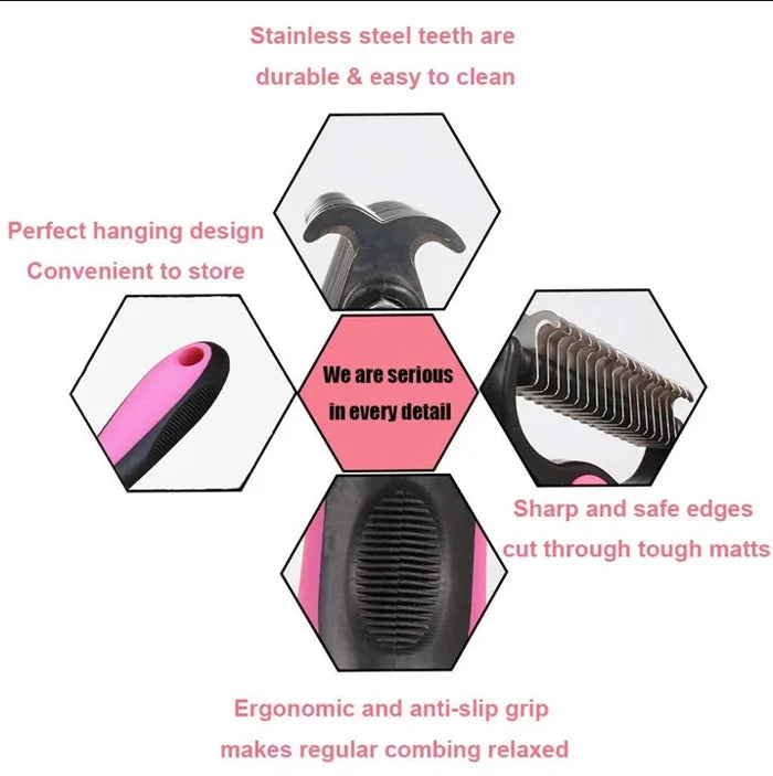 Christmas Pre-Sale 48% OFF - Pet Pro Grooming Tool- Dual-sided Comb(🔥Buy 2 Get 1 Free)