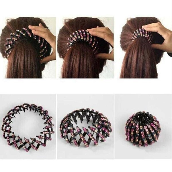 Rhinestone Birds Nest Hairpin