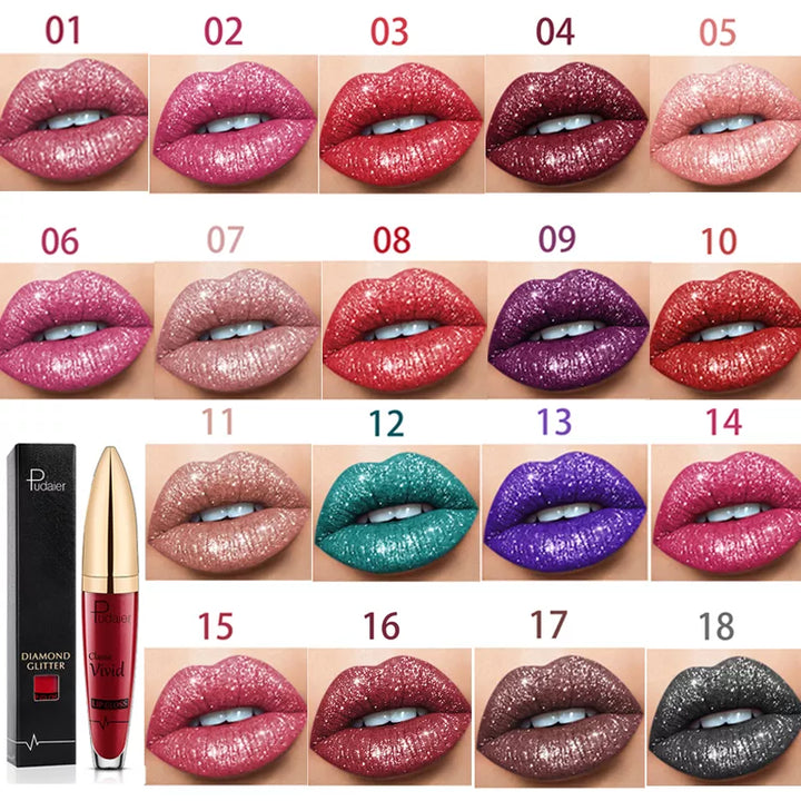 🔥New Year Sale 49% Off - Diamond Shiny Waterproof Lip Gloss🎁