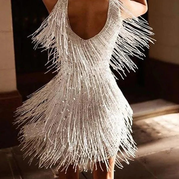 Sexy Elegant Party Tassels Dress