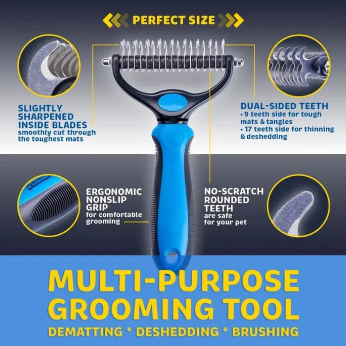 Christmas Pre-Sale 48% OFF - Pet Pro Grooming Tool- Dual-sided Comb(🔥Buy 2 Get 1 Free)