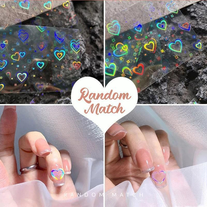 3D Laser Nail Art Stickers