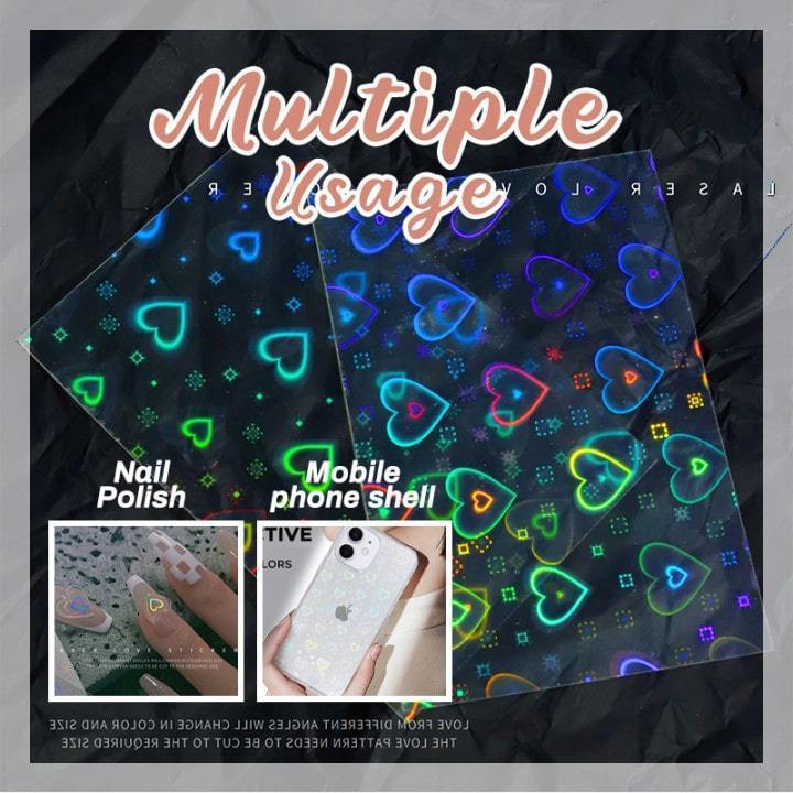 3D Laser Nail Art Stickers