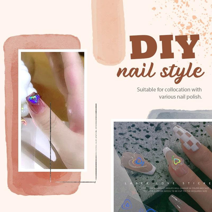 3D Laser Nail Art Stickers