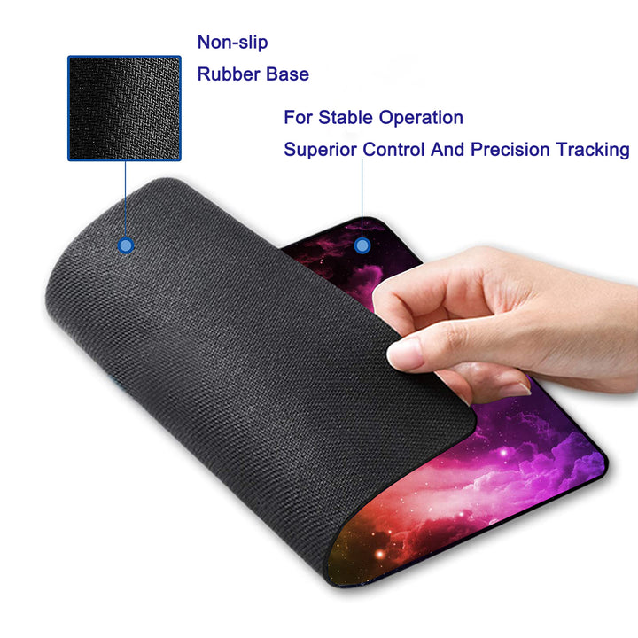 P129 Mouse Pad with Stitched Edge