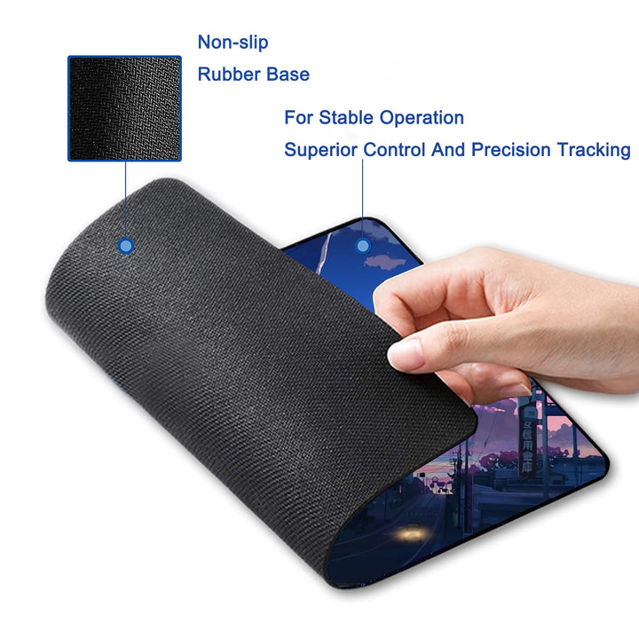 P119 Mouse Pad with Stitched Edge