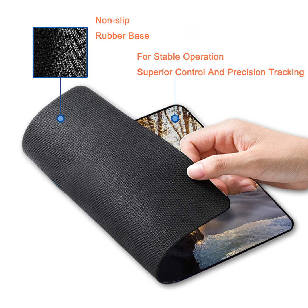 P132 Mouse Pad with Stitched Edge