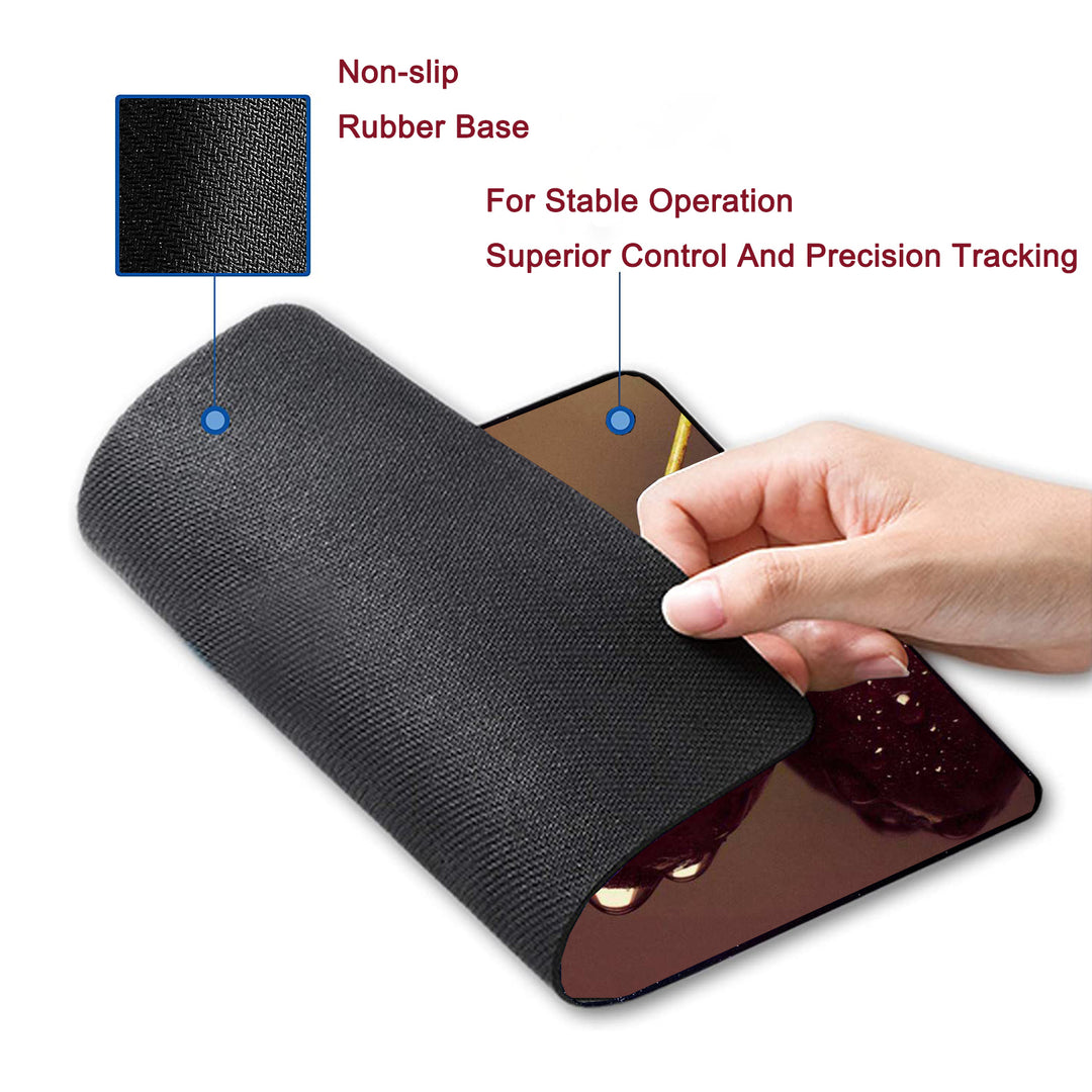 P124 Mouse Pad with Stitched Edge