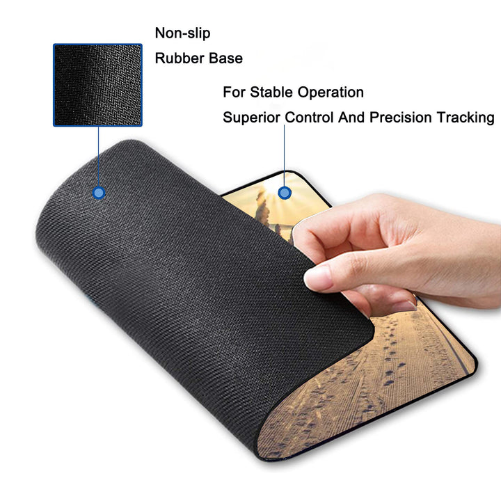 P138 Mouse Pad with Stitched Edge