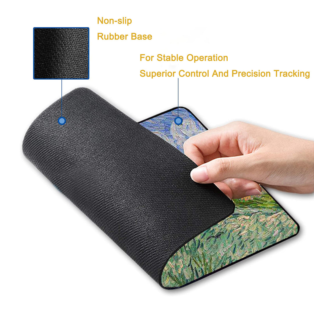 P150 Mouse Pad with Stitched Edge