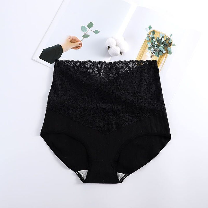 High Waist Underwear Women Cotton Lace Panties