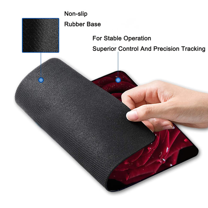 P107 Mouse Pad with Stitched Edge