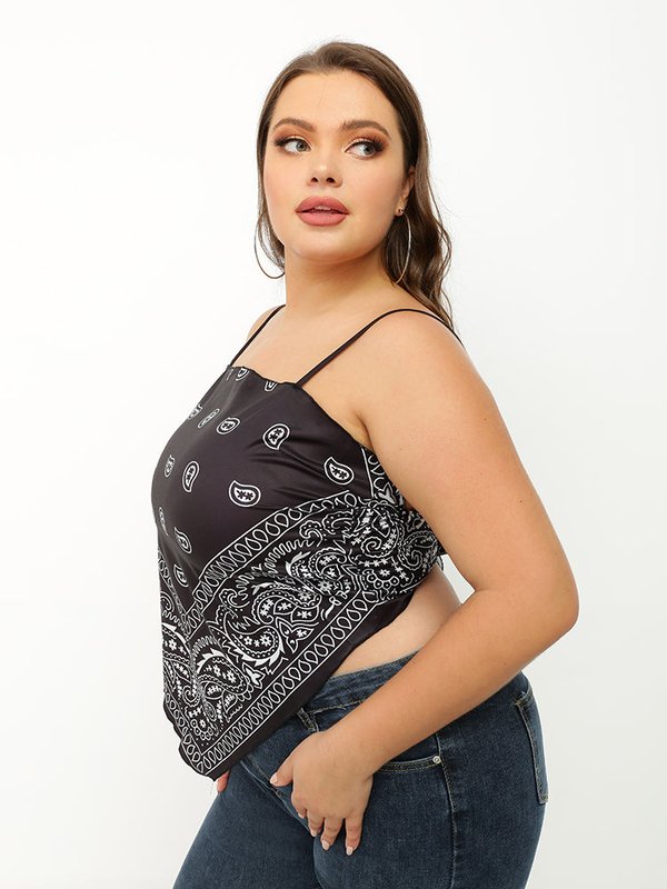 Paisley Print Bandana Tube Top