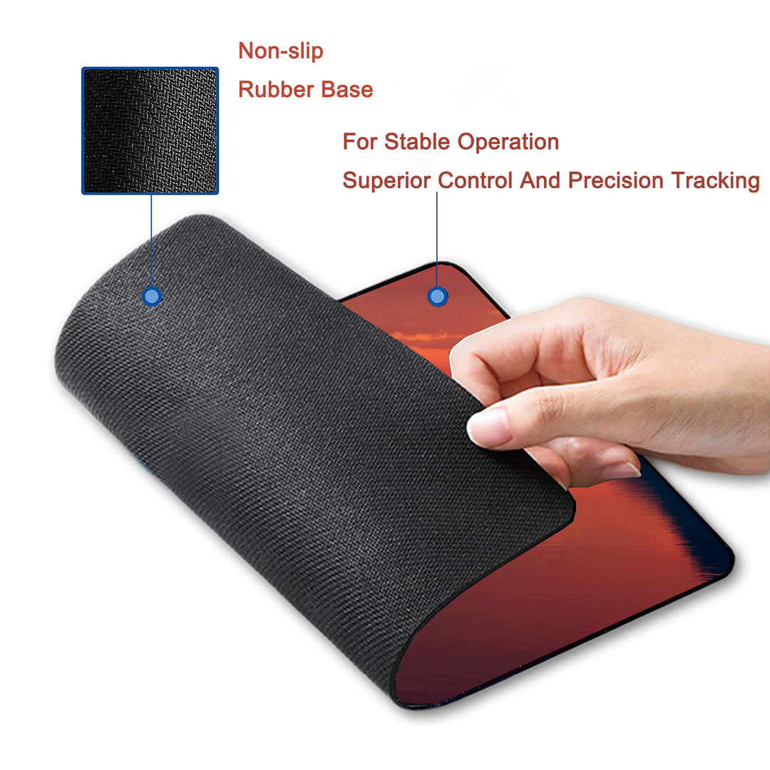 P128 Mouse Pad with Stitched Edge