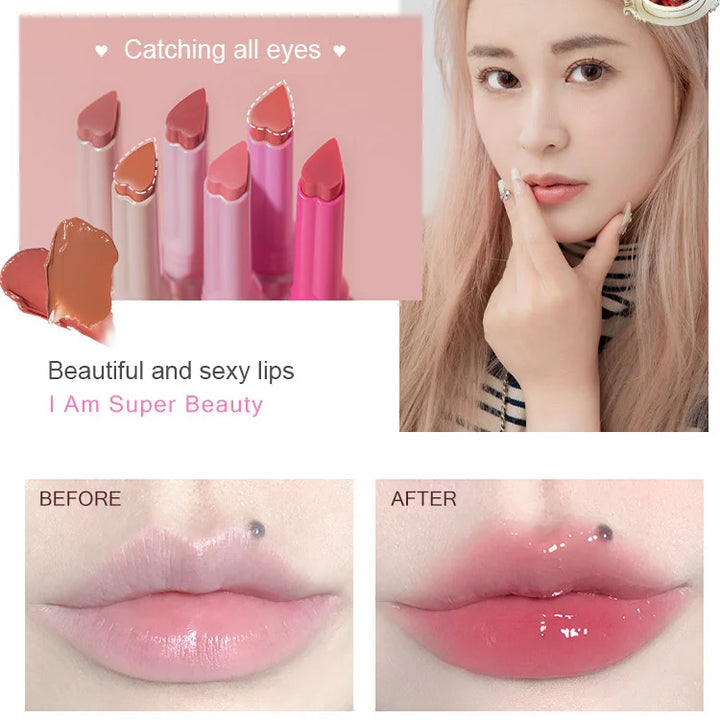 Jelly heart-shaped solid lip gloss