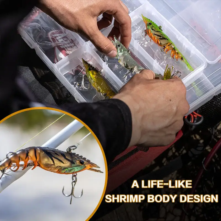 Premium Soft Shrimp Lure with VMC Hook