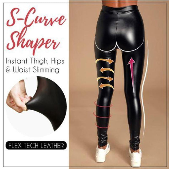 Stretch Fit Faux Leather Shaper