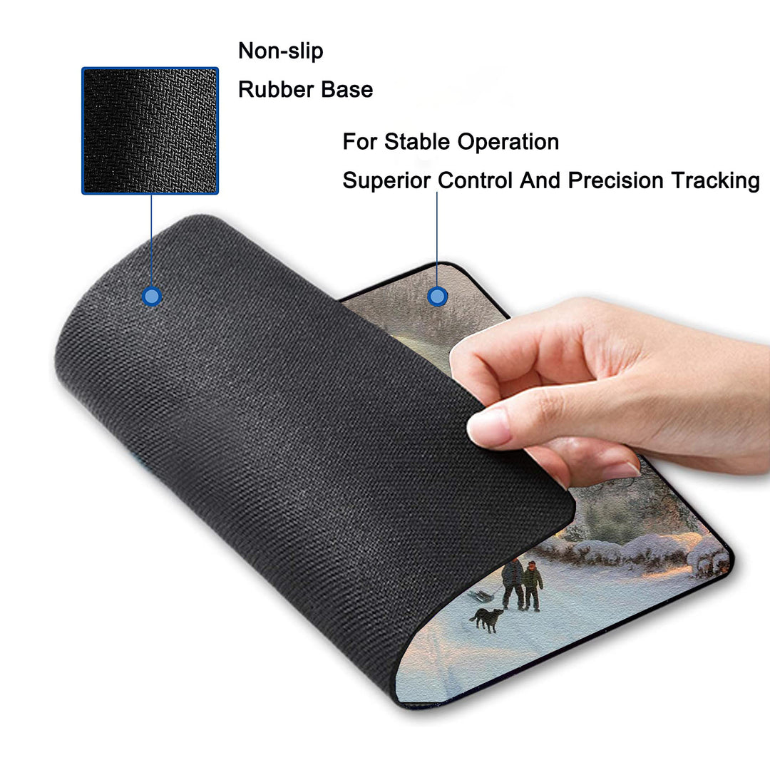 P136 Mouse Pad with Stitched Edge