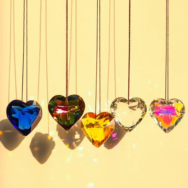 🔥LAST DAY 48% OFF 🔥 Hanging Heart Suncatcher Prism Crafts