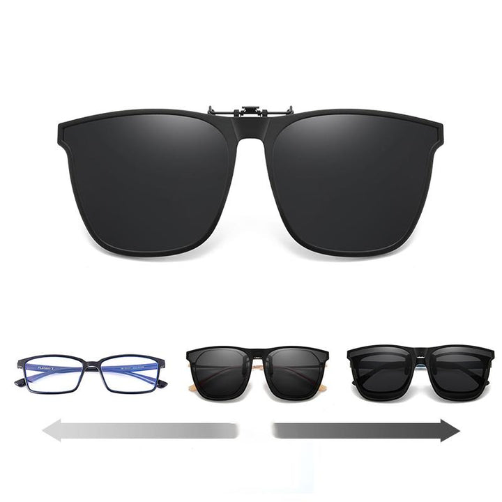 New Polarized Clip on Flip Up Sunglasses