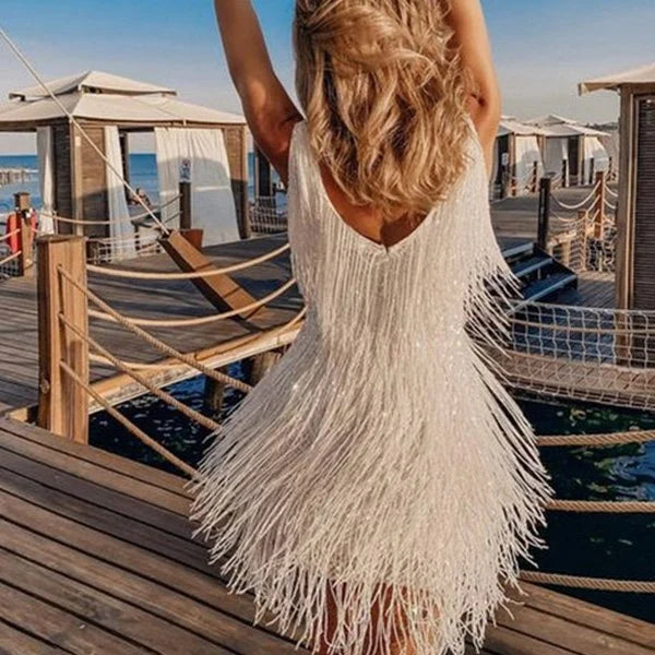 Sexy Elegant Party Tassels Dress