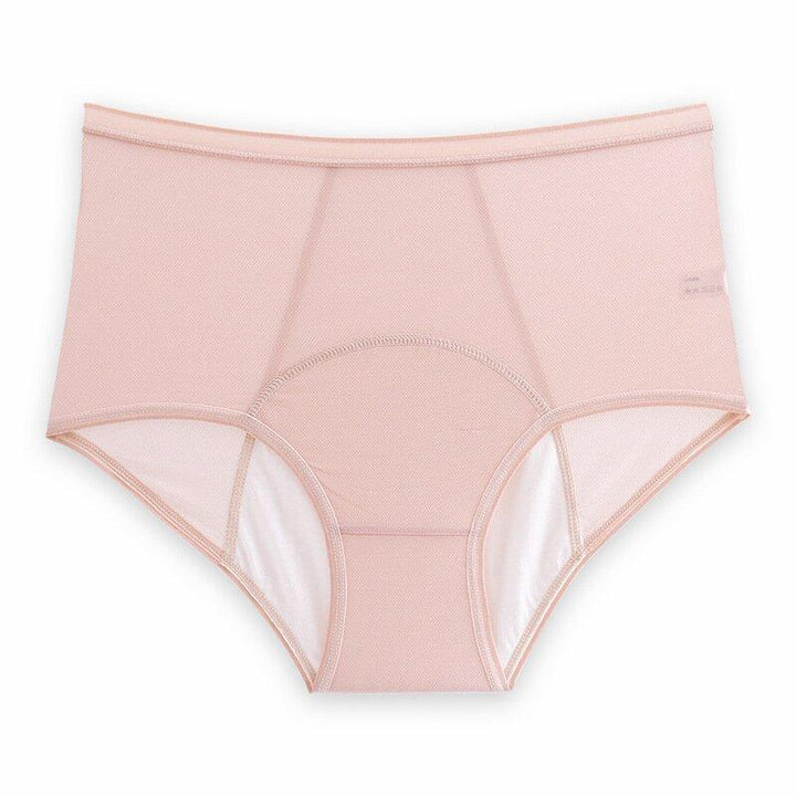 High Waist Leak Proof Ice Silk Panties Plus Size L 5XL