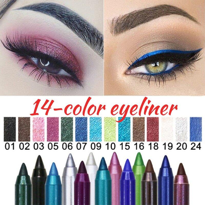 ONLY ABOUT $2 EACH 14 PCS 2-IN-1 LONG LASTING WATERPROOF EYELINER/EYE SHADOW PEN