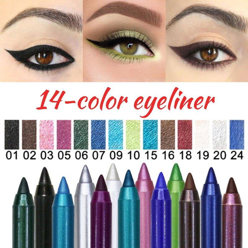 ONLY ABOUT $2 EACH 14 PCS 2-IN-1 LONG LASTING WATERPROOF EYELINER/EYE SHADOW PEN