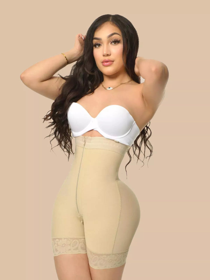 Fajas Colombianas Butt Lifter Shapewear Tummy Control Panties Crotch with Zipper Ref 1008