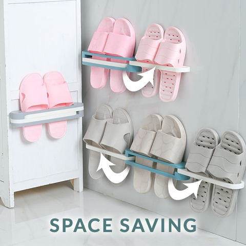 3 In 1 Drill Free Slippers Rack