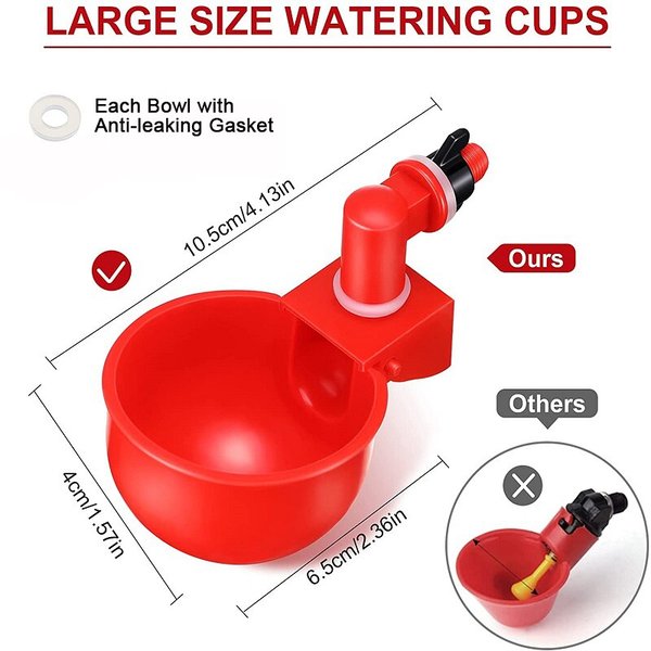 Automatic Chicken Water Cup Waterer Kit for Poultry