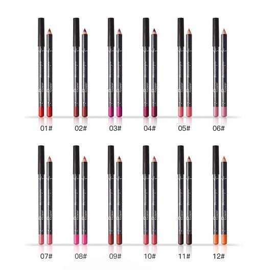 12 Colors Lip Liner Pencil Waterproof Non Marking