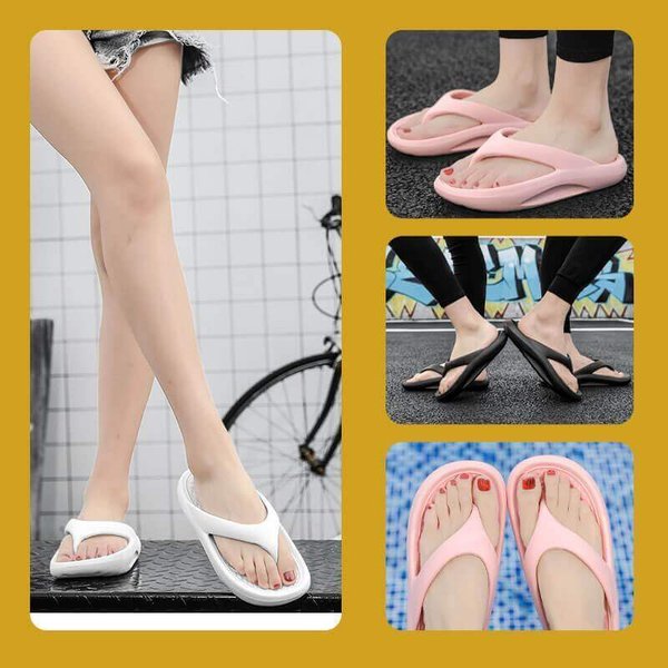 Anti slip wear resistant flip flops