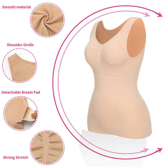 Cami Tank Top with 5 Zones InstaShaper Technology