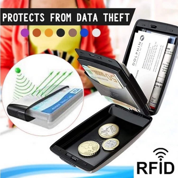 RFID ANTI THEFT ALUMINUM WALLET CLIP