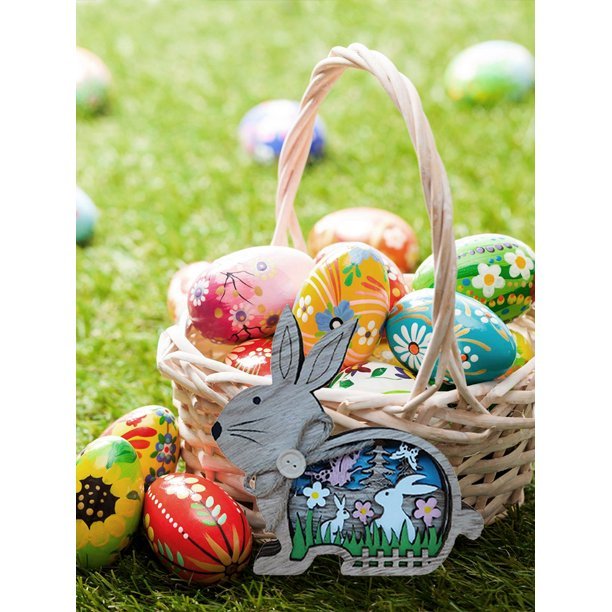 Easter bunny wooden crafts
