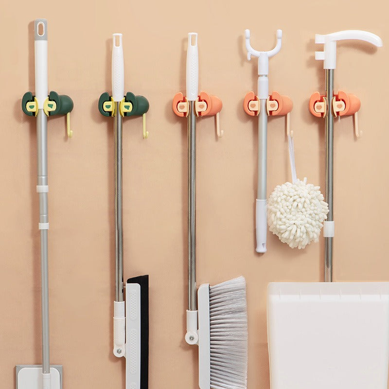 Wall Mounted Mop Organizer